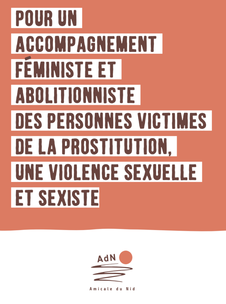 Pour un accompagnement féministe et abolitionniste des personnes victimes de la prostitution, une violence sexuelle et sexiste